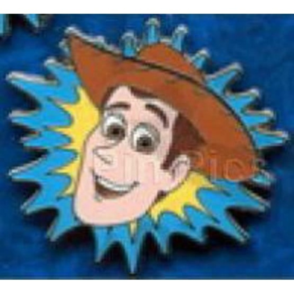 Disney Pin Toy Story Woody Cowboy 2010 Mini-Pin Starburst Design Animated 74211